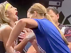 Female Arm Wrestler Goes Crazy After Winning
